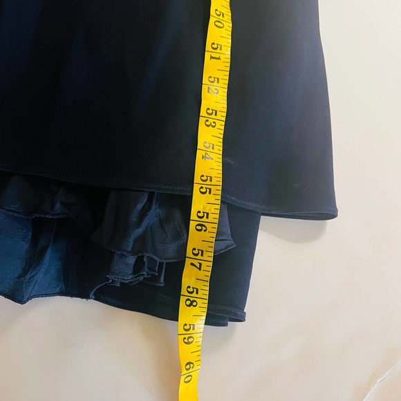 Carmen Marc Valvo Major Moment Ruffle One Shoulder Maxi Dress Size 2 - Picture 9 of 11